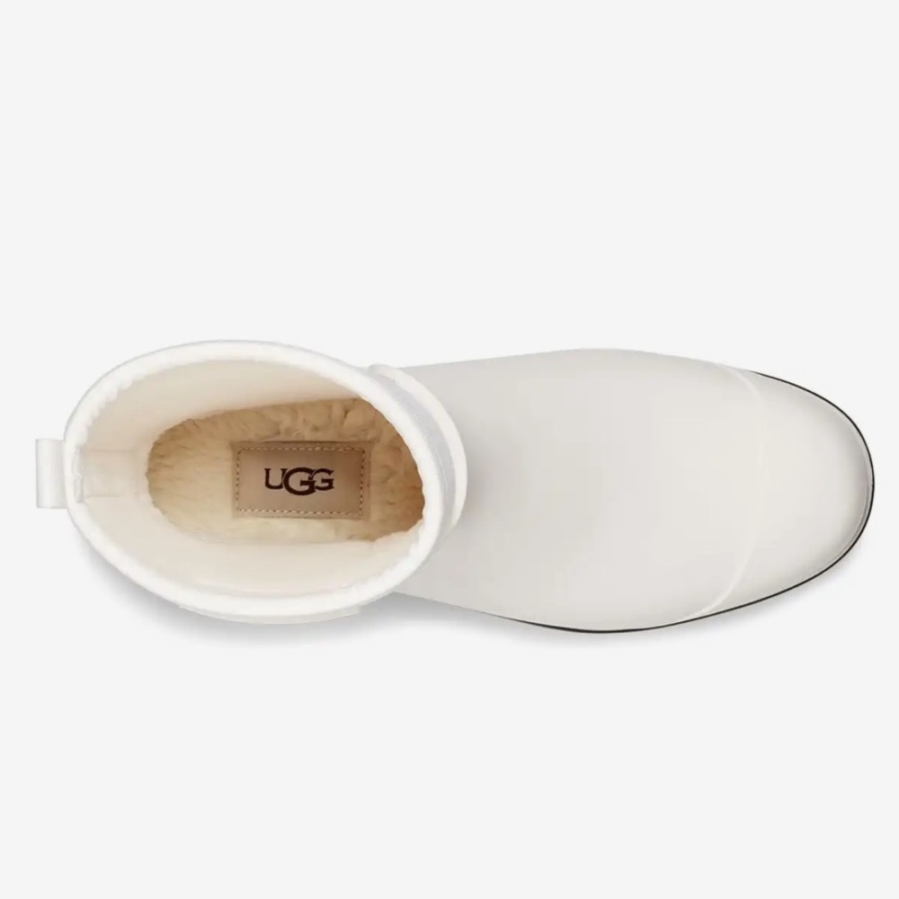 🌸UGG🌸 Droplet Mid Rain Boot In White Size: 11 - Picture 4 of 14
